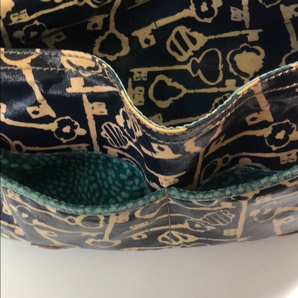 Fossil Keyper Coated Canvas Messenger Bag Navy - Picture 7 of 14